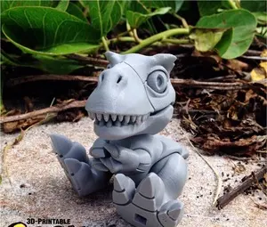 3D打印恐龙阿贡可动小玩具模型 人物&动物类模型 第1张