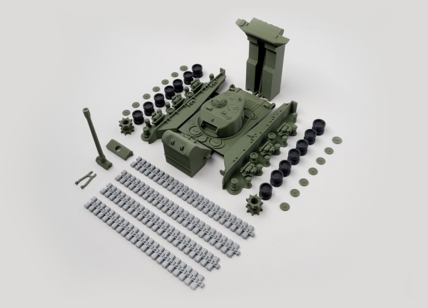 3D打印【fab365】M4A3E8 谢尔曼坦克STL模型 游戏&玩具类模型 第1张