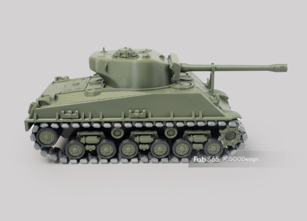 3D打印【fab365】M4A3E8 谢尔曼坦克STL模型 游戏&玩具类模型 第4张