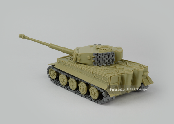 3D打印【fab365】Foldable Tank Sturmtiger 虎式坦克STL模型 游戏&玩具类模型 第3张