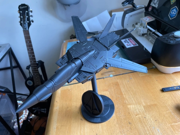 3D打印 1:55 VF-1J 女武神战斗机模式模型 游戏&玩具类模型 第1张