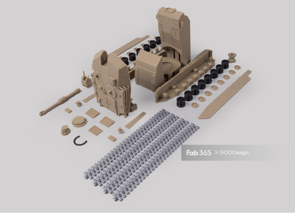 3D打印【fab365】 Foldable Tank M1A2 主战坦克STL模型 游戏&玩具类模型 第7张