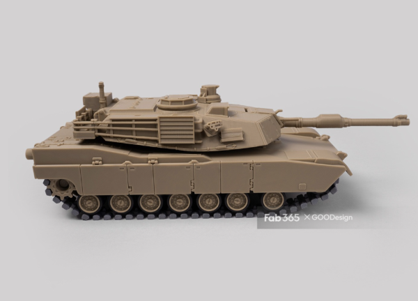3D打印【fab365】 Foldable Tank M1A2 主战坦克STL模型 游戏&玩具类模型 第2张