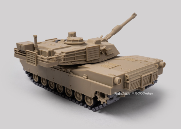 3D打印【fab365】 Foldable Tank M1A2 主战坦克STL模型 游戏&玩具类模型 第3张