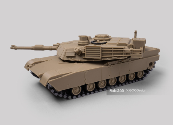 3D打印【fab365】 Foldable Tank M1A2 主战坦克STL模型 游戏&玩具类模型 第4张