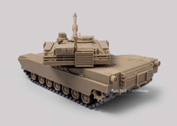 3D打印【fab365】 Foldable Tank M1A2 主战坦克STL模型 游戏&玩具类模型 第5张