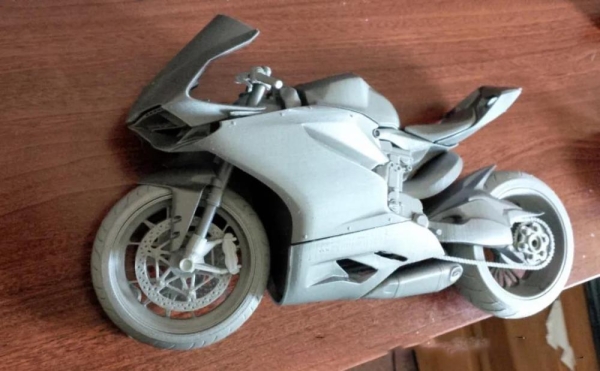 杜卡迪1199超级摩托车3D打印STL模型 游戏&玩具类模型 第5张