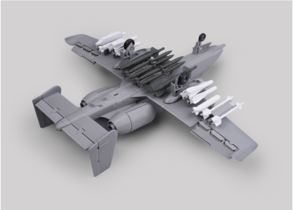 【fab365】A10-雷电II（疣猪）攻击机及武器包全套3D打印STL模型文件 游戏&玩具类模型 第6张