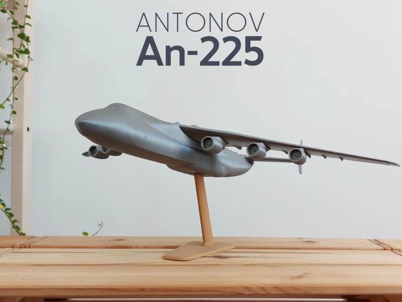 3D打印安东诺夫设计局An-225飞机1:200模型STL文件下载 游戏&玩具类模型 第1张