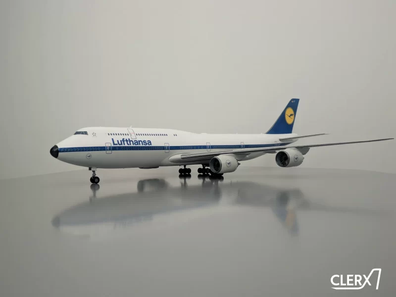 3D打印1比144波音747-8飞机STL模型下载，带机身贴花 游戏&玩具类模型 第2张