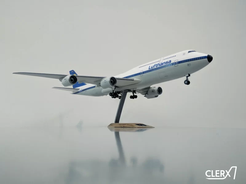 3D打印1比144波音747-8飞机STL模型下载，带机身贴花 游戏&玩具类模型 第3张