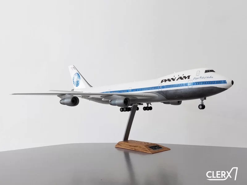 3D打印1比144波音747-100飞机STL模型下载，带机身贴花 游戏&玩具类模型 第3张