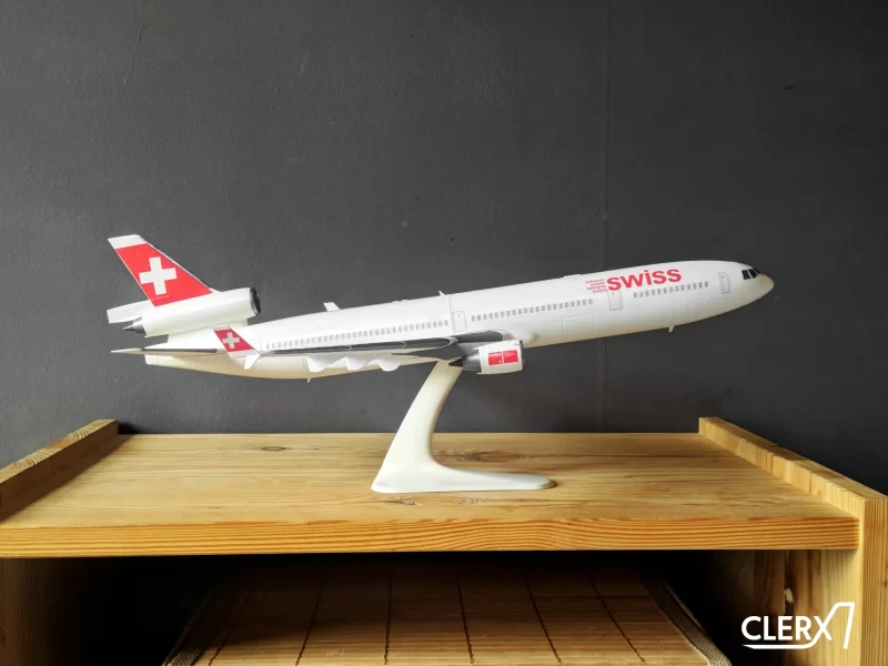 3D打印1比144道格拉斯MD-11飞机STL模型下载，带机身贴花 游戏&玩具类模型 第1张