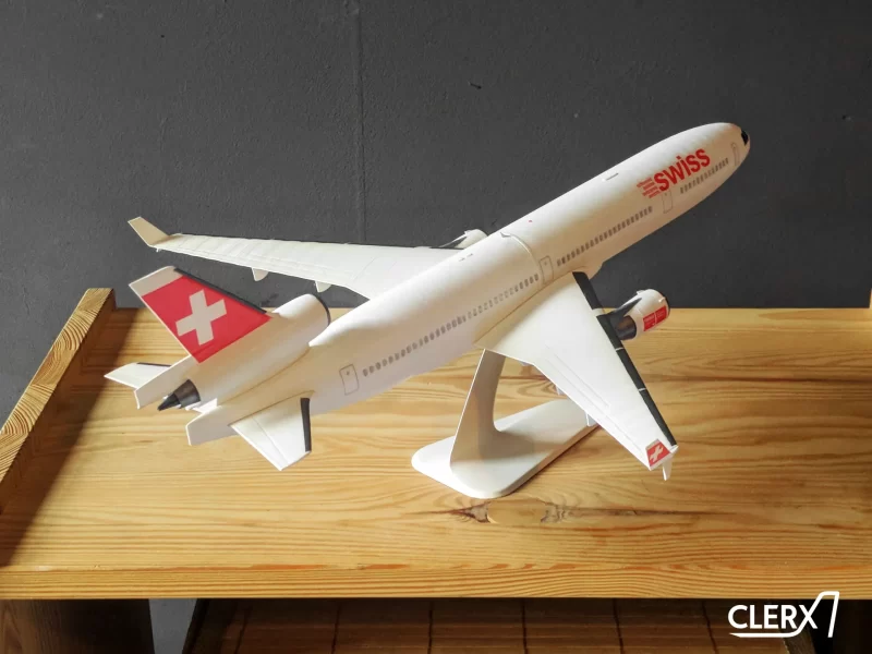 3D打印1比144道格拉斯MD-11飞机STL模型下载，带机身贴花 游戏&玩具类模型 第3张