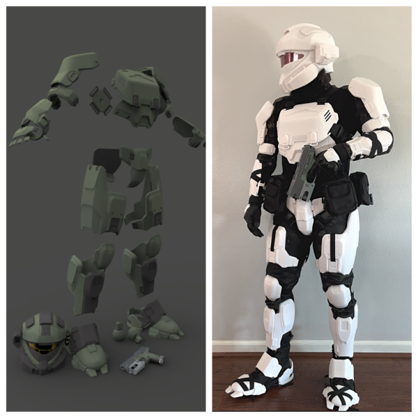 组装装甲人偶-罗莎护甲3D打印STL模型下载 人物&动物类模型 第3张
