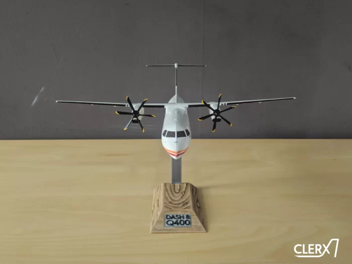 3D打印1比100德哈维兰德Dash8-1飞机STL模型下载，带机身贴花 游戏&玩具类模型 第3张