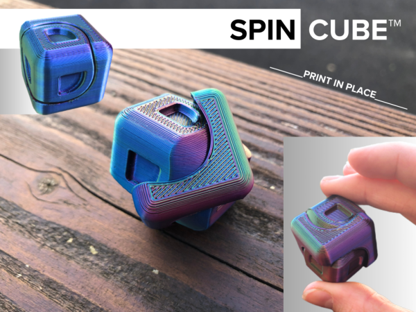 指尖旋转立方体（解压玩具）3D打印STL模型下载 游戏&玩具类模型 第5张