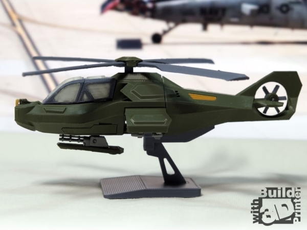 隐形直升机-3D打印STL模型文件下载 游戏&玩具类模型 第1张