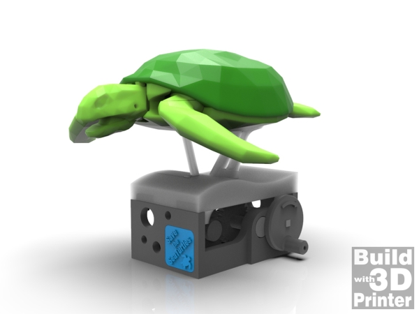 3D打印可动的海龟STL模型 人物&动物类模型 第6张