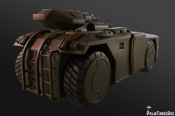 3D打印未来运兵装甲车模型STL下载 游戏&玩具类模型 第2张