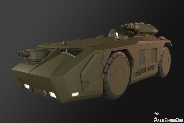3D打印未来运兵装甲车模型STL下载 游戏&玩具类模型 第6张