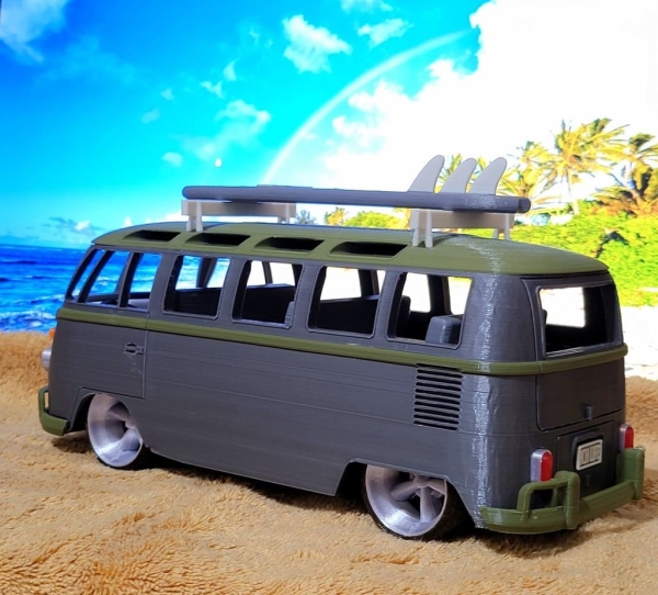 3D打印大众T1复古MPV车模STL模型 游戏&玩具类模型 第5张