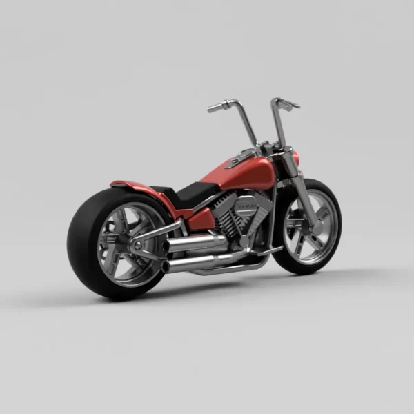 3D打印哈雷摩托车 游戏&玩具类模型 第4张