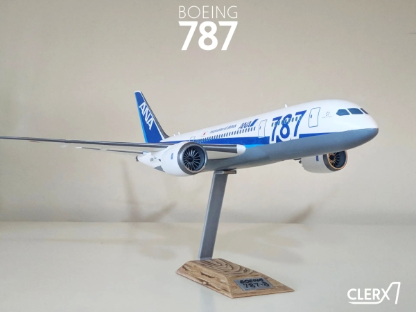 3D打印波音787-8 1:144飞机STL模型下载 游戏&玩具类模型 第1张