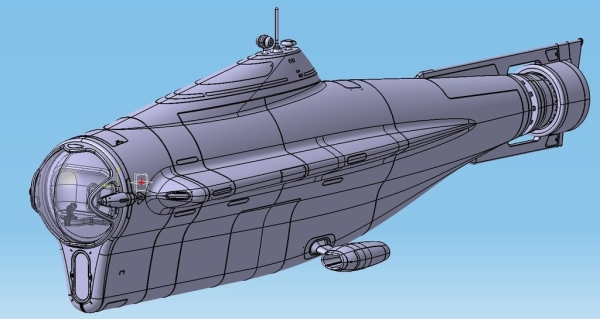 3D打印ubnautica独眼巨人潜水器模型下载 游戏&玩具类模型 第1张