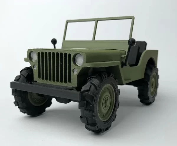 3D打印威利斯军用吉普带挂车STL模型下载 游戏&玩具类模型 第1张