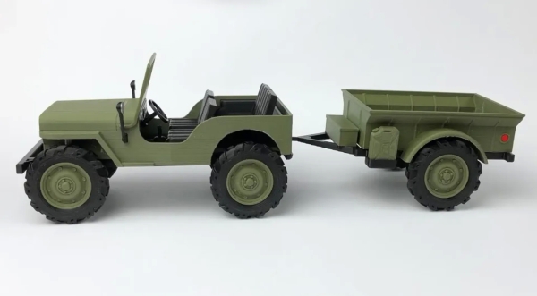 3D打印威利斯军用吉普带挂车STL模型下载 游戏&玩具类模型 第2张