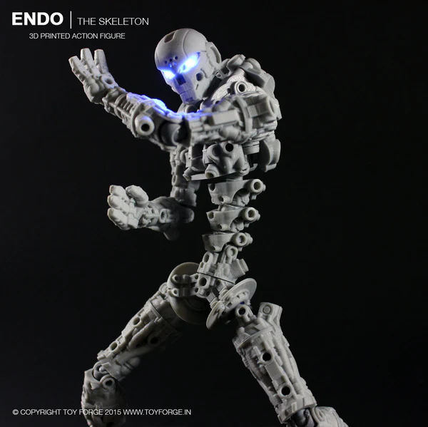 远藤浪人3D打印可动骨骼兵人（可更换外装甲）共计三套装甲，可站内搜索 人物&动物类模型 第3张