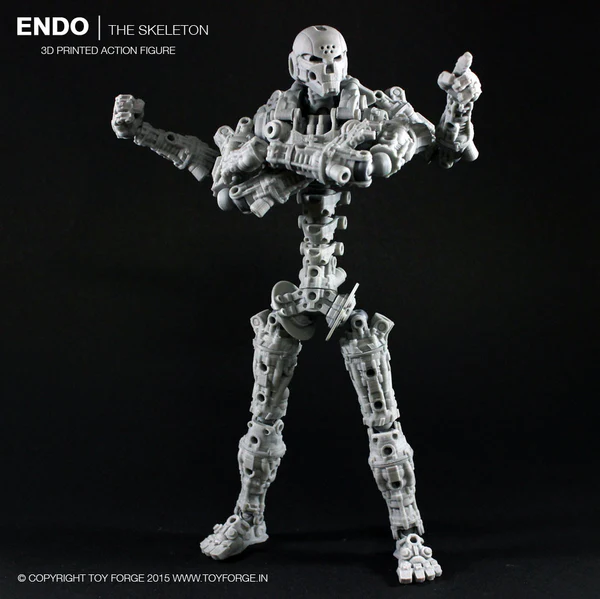 远藤浪人3D打印可动骨骼兵人（可更换外装甲）共计三套装甲，可站内搜索 人物&动物类模型 第5张