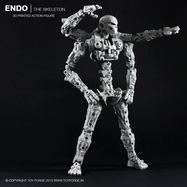 远藤浪人3D打印可动骨骼兵人（可更换外装甲）共计三套装甲，可站内搜索 人物&动物类模型 第6张
