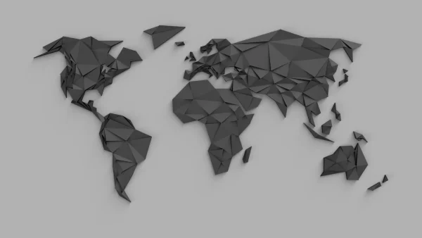 3D打印模型【墙壁装饰挂件】世界地图 2米尺寸 STL模型下载 家居&收纳类模型 第3张