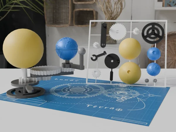 3D打印模型 太阳地球月亮  套件卡 STL模型下载 家居&收纳类模型 第1张